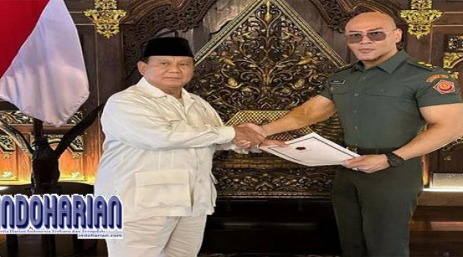 Wow Deddy Corbuzier Dapat Pangkat Letkol Tituler Dari Menhan Prabowo Dan Tni Indoharian