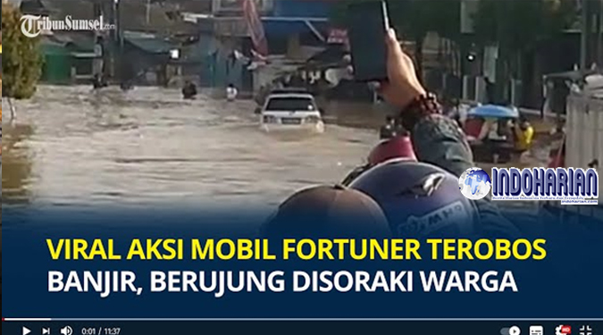 Merasa Percaya Diri Fortuner Terobos Banjir Merasa Percaya Diri Fortuner Terobos Banjir