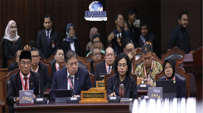Sidang MK yang dihadiri 4 Menteri Jokowi