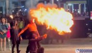 Permalink to Atraksi Limbad Sembur Api, Jenggot Ikutan terbakar